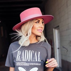 Dressed in LaLa Lola Stiff Brim Hat Bubblegum